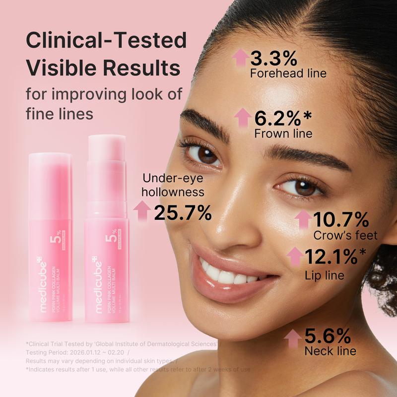 Pink Collagen Volume Multi Balm Stick | All-In-One Firming & Anti-Aging Care